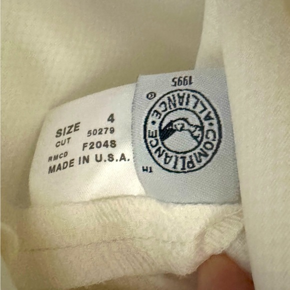 NWT, VINTAGE, circa 1987, Laundry by Shelli Segal, Ivory strapless pique dress 4 - Picture 10 of 13